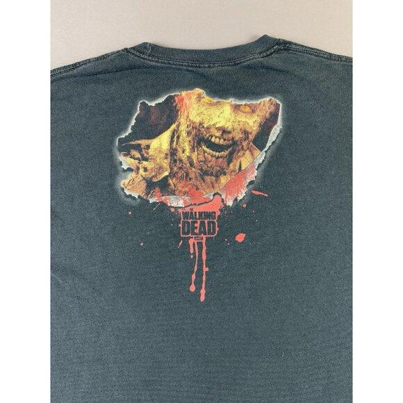 Rare Vintage Y2K Walking Dead AMC Zombie Horror TV Show Series Art Promo Tee - Picture 5 of 16